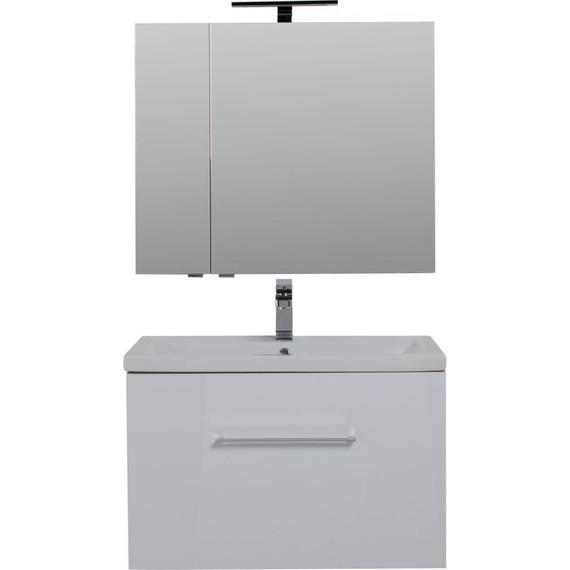 Тумба подвесная с раковиной Aquanet Порто 80 см 195731, белый - 10 Тумба подвесная с раковиной Aquanet Порто 80 см 195731, белый фото 10