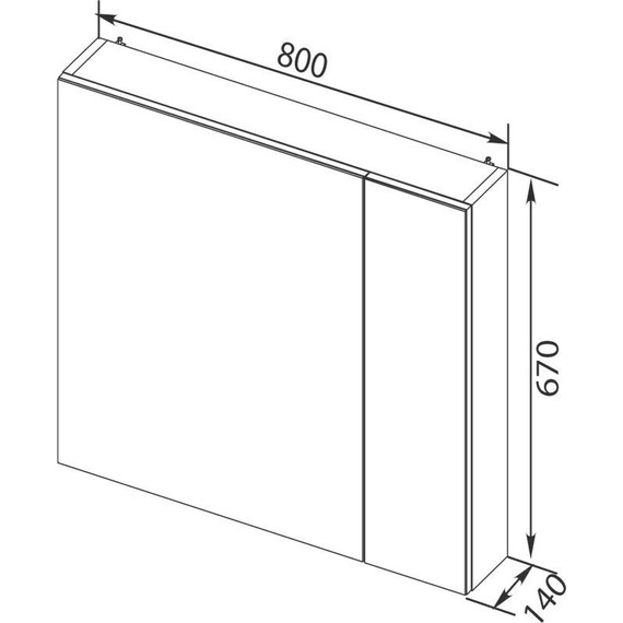 Зеркало-шкаф Aquanet Порто 80 см 195728, белый - 11 Зеркало-шкаф Aquanet Порто 80 см 195728, белый фото 11