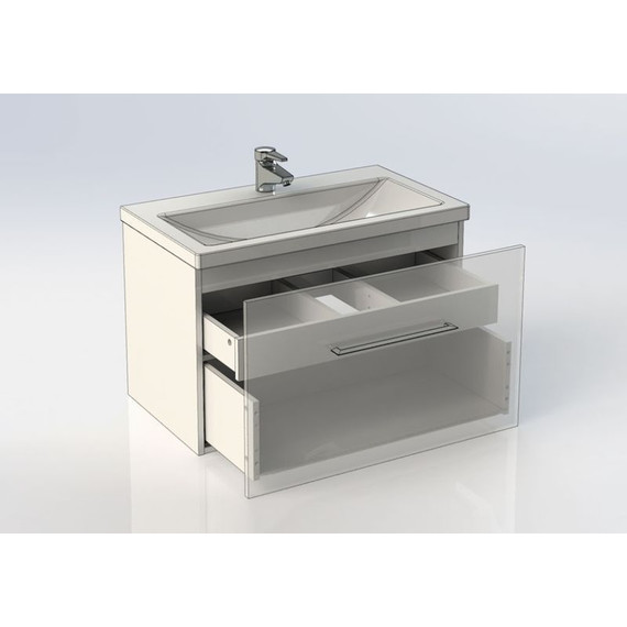 Тумба подвесная с раковиной Aquanet Порто 80 см 195731, белый - 11 Тумба подвесная с раковиной Aquanet Порто 80 см 195731, белый фото 11