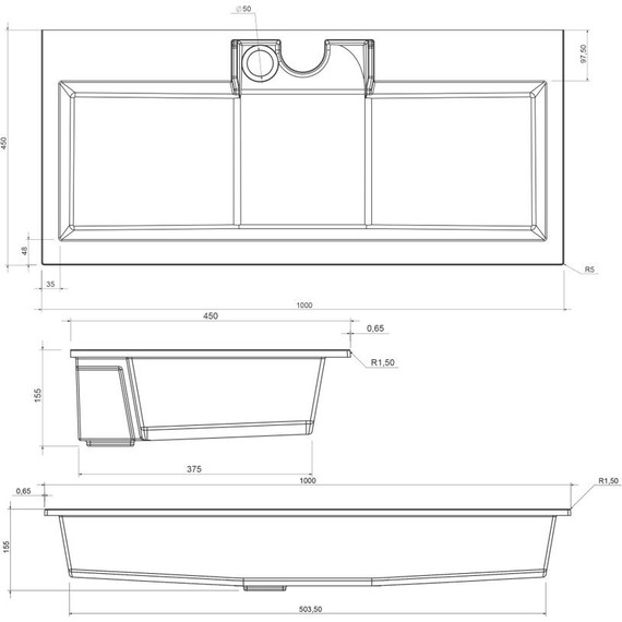 Тумба подвесная с раковиной Aquanet Алвита 100 см 235341, белый фото 9