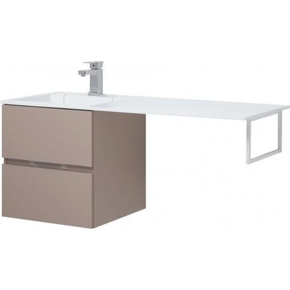 Тумба подвесная с раковиной-столешницей Aquanet Алвита 120 см 243661 L, капучино - 11 Тумба подвесная с раковиной-столешницей Aquanet Алвита 120 см 243661 L, капучино фото 11