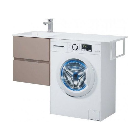 Тумба подвесная с раковиной-столешницей Aquanet Алвита 120 см 243661 L, капучино - 6 Тумба подвесная с раковиной-столешницей Aquanet Алвита 120 см 243661 L, капучино фото 6