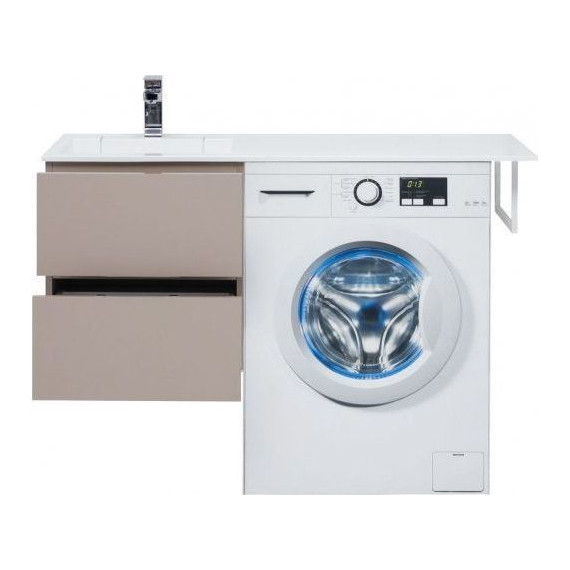 Тумба подвесная с раковиной-столешницей Aquanet Алвита 120 см 243661 L, капучино - 9 Тумба подвесная с раковиной-столешницей Aquanet Алвита 120 см 243661 L, капучино фото 9