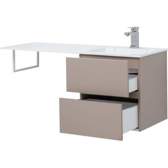 Тумба подвесная с раковиной-столешницей Aquanet Алвита 120 см 243661 R, капучино - 12 Тумба подвесная с раковиной-столешницей Aquanet Алвита 120 см 243661 R, капучино фото 12