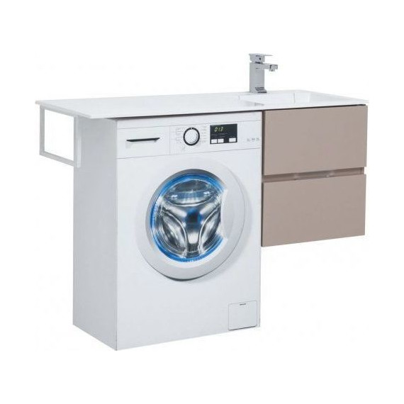 Тумба подвесная с раковиной-столешницей Aquanet Алвита 120 см 243661 R, капучино - 2 Тумба подвесная с раковиной-столешницей Aquanet Алвита 120 см 243661 R, капучино фото 2