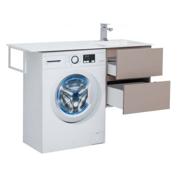 Тумба подвесная с раковиной-столешницей Aquanet Алвита 120 см 243661 R, капучино - 3 Тумба подвесная с раковиной-столешницей Aquanet Алвита 120 см 243661 R, капучино фото 3