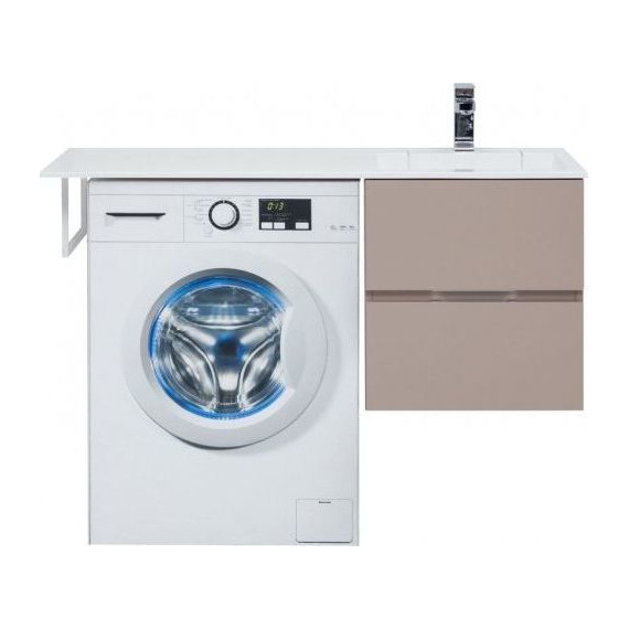 Тумба подвесная с раковиной-столешницей Aquanet Алвита 120 см 243661 R, капучино - 4 Тумба подвесная с раковиной-столешницей Aquanet Алвита 120 см 243661 R, капучино фото 4