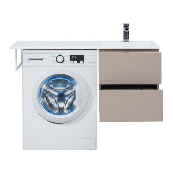 Тумба подвесная с раковиной-столешницей Aquanet Алвита 120 см 243661 R, капучино - 5 Тумба подвесная с раковиной-столешницей Aquanet Алвита 120 см 243661 R, капучино фото 5