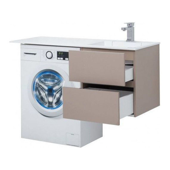 Тумба подвесная с раковиной-столешницей Aquanet Алвита 120 см 243661 R, капучино - 7 Тумба подвесная с раковиной-столешницей Aquanet Алвита 120 см 243661 R, капучино фото 7