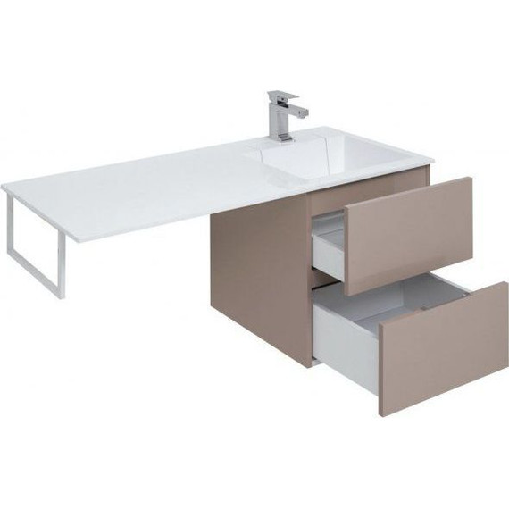 Тумба подвесная с раковиной-столешницей Aquanet Алвита 120 см 243661 R, капучино - 10 Тумба подвесная с раковиной-столешницей Aquanet Алвита 120 см 243661 R, капучино фото 10