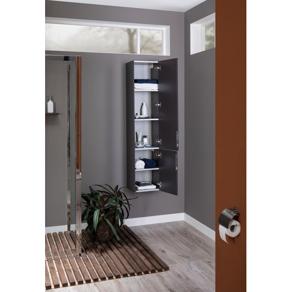 Пенал подвесной Aquanet Алвита 35 см 240197, серый антрацит - 8 Пенал подвесной Aquanet Алвита 35 см 240197, серый антрацит фото 8