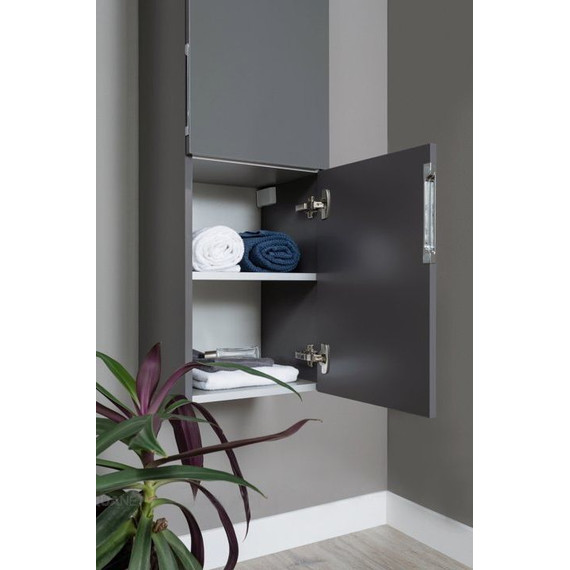 Пенал подвесной Aquanet Алвита 35 см 240197, серый антрацит - 9 Пенал подвесной Aquanet Алвита 35 см 240197, серый антрацит фото 9