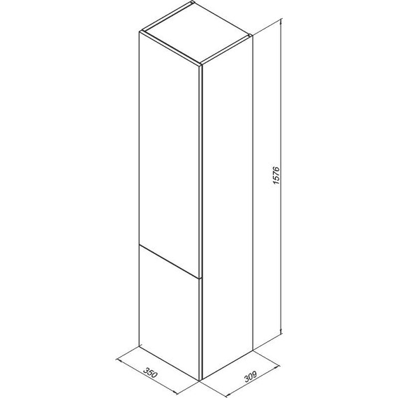Пенал подвесной Aquanet Алвита 35 см 240197, серый антрацит - 11 Пенал подвесной Aquanet Алвита 35 см 240197, серый антрацит фото 11