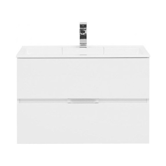 Тумба подвесная с раковиной Aquanet Алвита 80 см 235339, белый фото 3