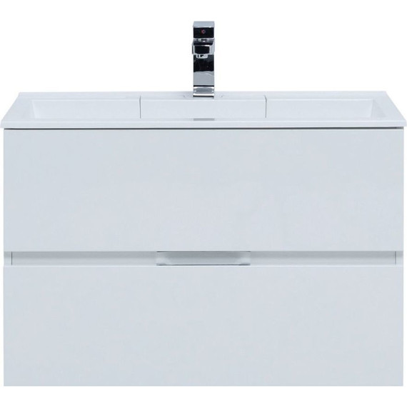 Тумба подвесная с раковиной Aquanet Алвита 90 см 235340, белый, Цвет фасада: белый - 4 Тумба подвесная с раковиной Aquanet Алвита 90 см 235340, белый, Цвет фасада: белый фото 4