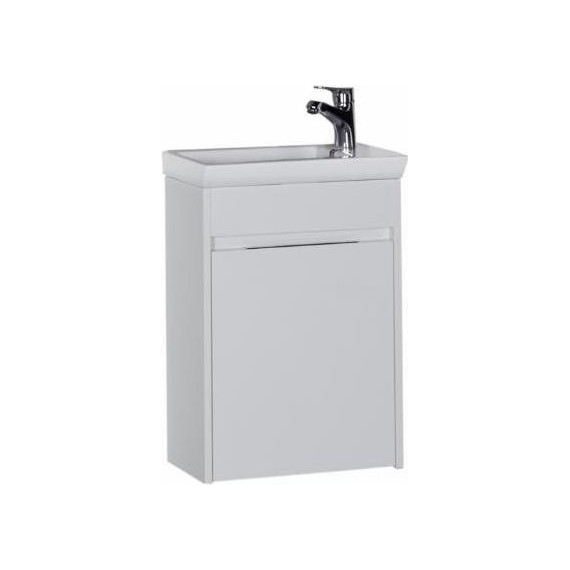 Тумба подвесная с раковиной Aquanet Дувр 45 см 182607, белый - 2 Тумба подвесная с раковиной Aquanet Дувр 45 см 182607, белый фото 2