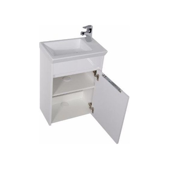 Тумба подвесная с раковиной Aquanet Дувр 45 см 182607, белый - 4 Тумба подвесная с раковиной Aquanet Дувр 45 см 182607, белый фото 4