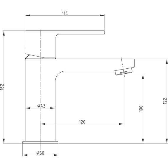 Смеситель для раковины E.C.A. Nita 102188034EX - 6 Смеситель для раковины E.C.A. Nita 102188034EX фото 6