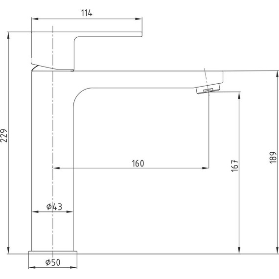 Смеситель для раковины E.C.A. Nita 102188041EX фото 6