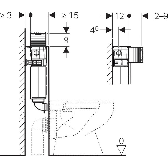 Смывной бачок скрытого монтажа Geberit Omega 109.043.00.1 фото 3