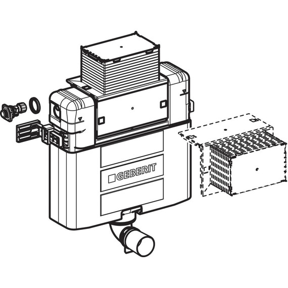 Смывной бачок скрытого монтажа Geberit Omega 109.043.00.1 фото 4