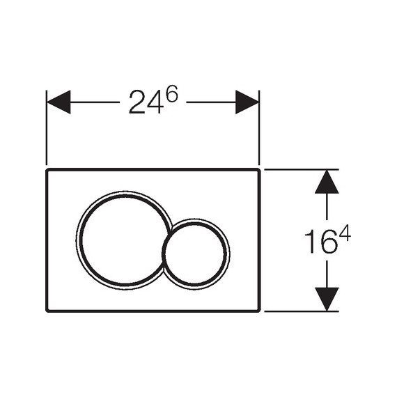 Кнопка смыва Geberit Sigma 01 115.770.KA.5 фото 2
