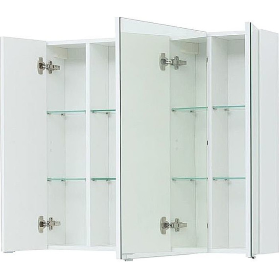 Зеркало-шкаф Aquanet Алвита 100 см 235344, белый - 6 Зеркало-шкаф Aquanet Алвита 100 см 235344, белый фото 6