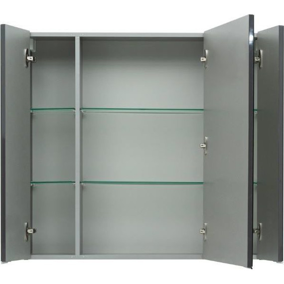 Зеркало-шкаф Aquanet Алвита 90 см 240110, серый антрацит фото 4