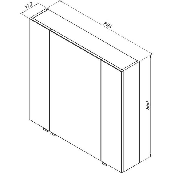 Зеркало-шкаф Aquanet Алвита 90 см 235343, белый - 6 Зеркало-шкаф Aquanet Алвита 90 см 235343, белый фото 6