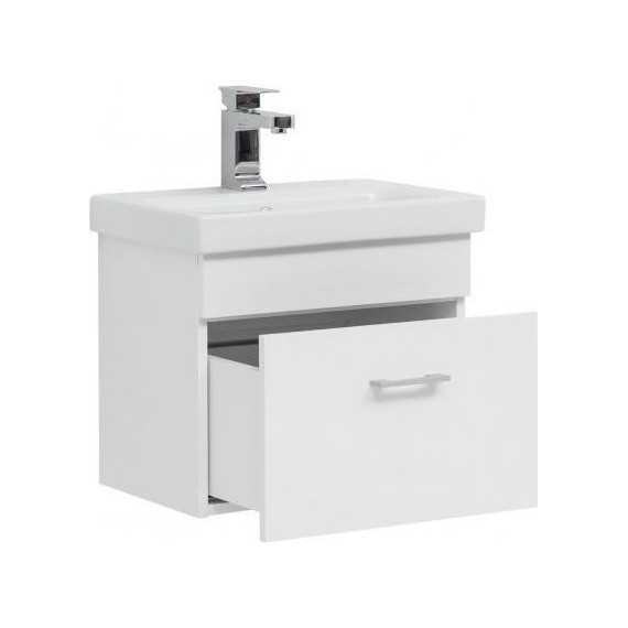 Тумба подвесная с раковиной Aquanet Нота 50 (Moduo Slim) 246955, белый - 4 Тумба подвесная с раковиной Aquanet Нота 50 (Moduo Slim) 246955, белый фото 4