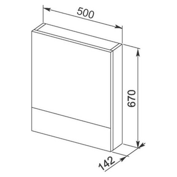 Зеркало-шкаф Aquanet Нота 50 см 175670, белый фото 9