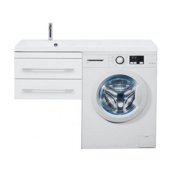 Тумба подвесная с раковиной-столешницей Aquanet Верона 120 см 176667 L, белый - 11 Тумба подвесная с раковиной-столешницей Aquanet Верона 120 см 176667 L, белый фото 11