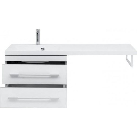Тумба подвесная с раковиной-столешницей Aquanet Верона 120 см 176667 L, белый - 14 Тумба подвесная с раковиной-столешницей Aquanet Верона 120 см 176667 L, белый фото 14