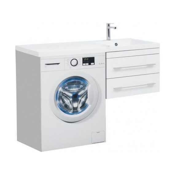 Тумба подвесная с раковиной-столешницей Aquanet Верона 120 см 239568 R, белый - 2 Тумба подвесная с раковиной-столешницей Aquanet Верона 120 см 239568 R, белый фото 2