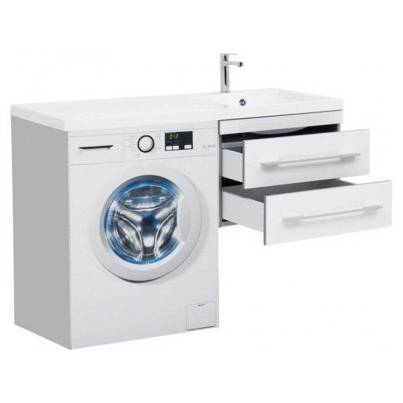 Тумба подвесная с раковиной-столешницей Aquanet Верона 120 см 239568 R, белый - 3 Тумба подвесная с раковиной-столешницей Aquanet Верона 120 см 239568 R, белый фото 3