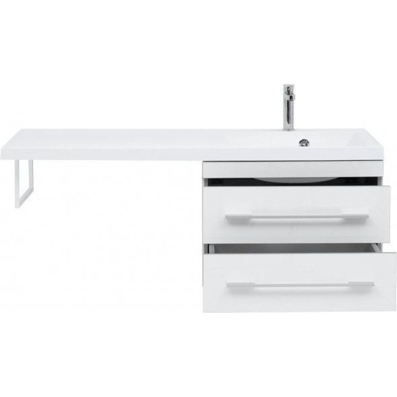 Тумба подвесная с раковиной-столешницей Aquanet Верона 120 см 239568 R, белый - 5 Тумба подвесная с раковиной-столешницей Aquanet Верона 120 см 239568 R, белый фото 5