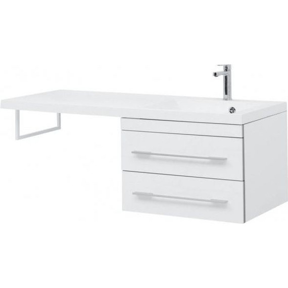 Тумба подвесная с раковиной-столешницей Aquanet Верона 120 см 239568 R, белый - 6 Тумба подвесная с раковиной-столешницей Aquanet Верона 120 см 239568 R, белый фото 6