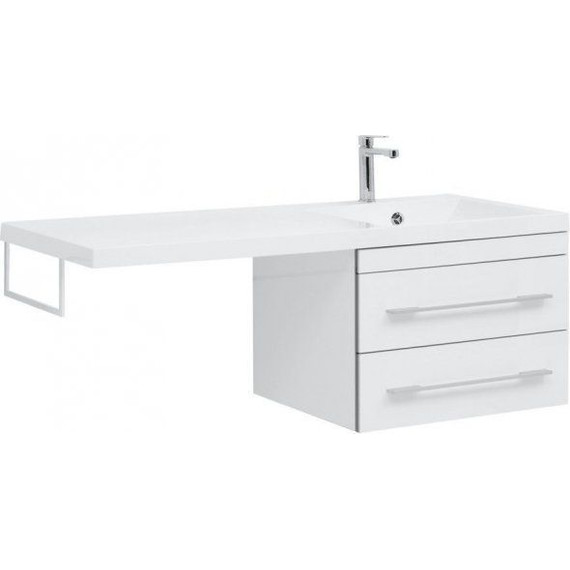 Тумба подвесная с раковиной-столешницей Aquanet Верона 120 см 239568 R, белый - 10 Тумба подвесная с раковиной-столешницей Aquanet Верона 120 см 239568 R, белый фото 10