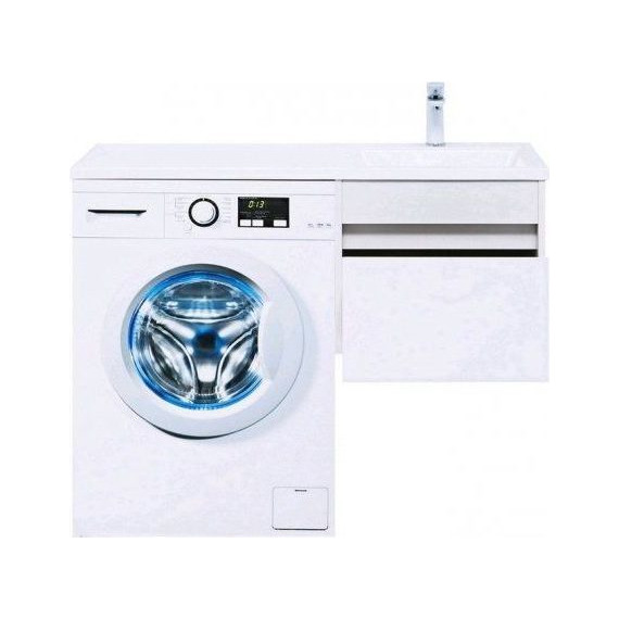 Тумба подвесная с раковиной-столешницей Aquanet Токио 110 см 236915 R, белый фото 11