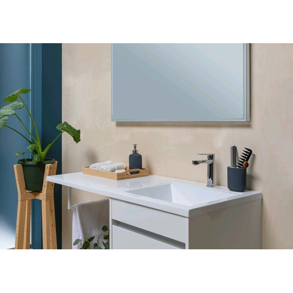 Тумба подвесная с раковиной-столешницей Aquanet Токио 110 см 236915 R, белый фото 13