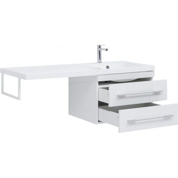 Тумба подвесная с раковиной-столешницей Aquanet Нота 120 см 171483 R, белый - 5 Тумба подвесная с раковиной-столешницей Aquanet Нота 120 см 171483 R, белый фото 5