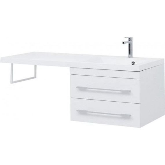 Тумба подвесная с раковиной-столешницей Aquanet Нота 120 см 171483 R, белый - 10 Тумба подвесная с раковиной-столешницей Aquanet Нота 120 см 171483 R, белый фото 10