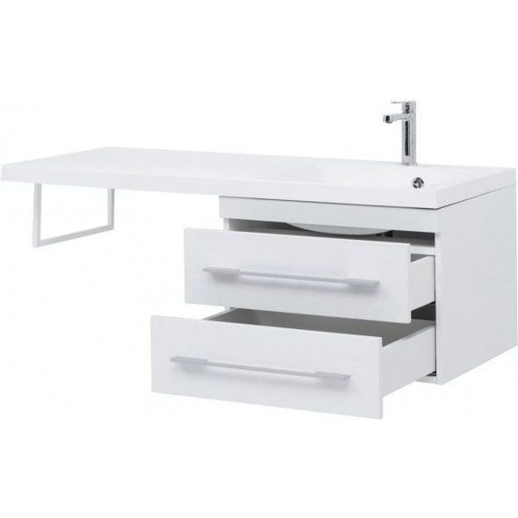 Тумба подвесная с раковиной-столешницей Aquanet Нота 120 см 171483 R, белый - 11 Тумба подвесная с раковиной-столешницей Aquanet Нота 120 см 171483 R, белый фото 11