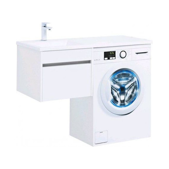 Тумба подвесная с раковиной-столешницей Aquanet Токио 110 см 236915 L, белый - 2 Тумба подвесная с раковиной-столешницей Aquanet Токио 110 см 236915 L, белый фото 2