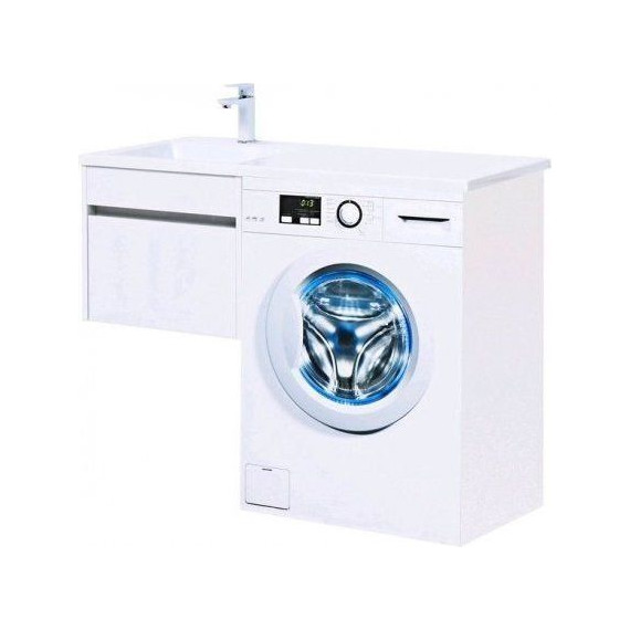 Тумба подвесная с раковиной-столешницей Aquanet Токио 110 см 236915 L, белый - 10 Тумба подвесная с раковиной-столешницей Aquanet Токио 110 см 236915 L, белый фото 10