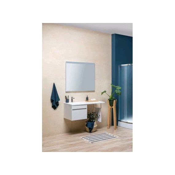 Тумба подвесная с раковиной-столешницей Aquanet Токио 110 см 236915 L, белый - 15 Тумба подвесная с раковиной-столешницей Aquanet Токио 110 см 236915 L, белый фото 15