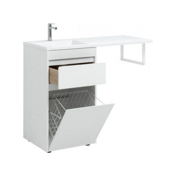 Тумба напольная с раковиной-столешницей Aquanet Токио 110 см 239289 L, белый - 5 Тумба напольная с раковиной-столешницей Aquanet Токио 110 см 239289 L, белый фото 5