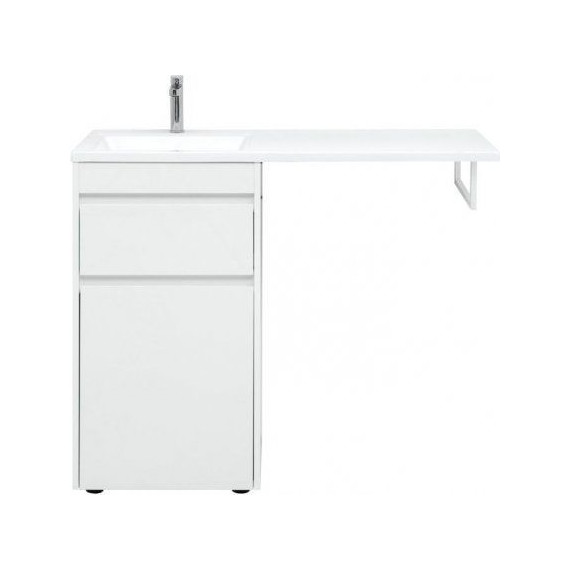 Тумба напольная с раковиной-столешницей Aquanet Токио 110 см 239289 L, белый - 6 Тумба напольная с раковиной-столешницей Aquanet Токио 110 см 239289 L, белый фото 6