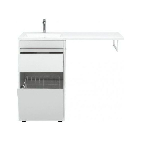 Тумба напольная с раковиной-столешницей Aquanet Токио 110 см 239289 L, белый - 7 Тумба напольная с раковиной-столешницей Aquanet Токио 110 см 239289 L, белый фото 7