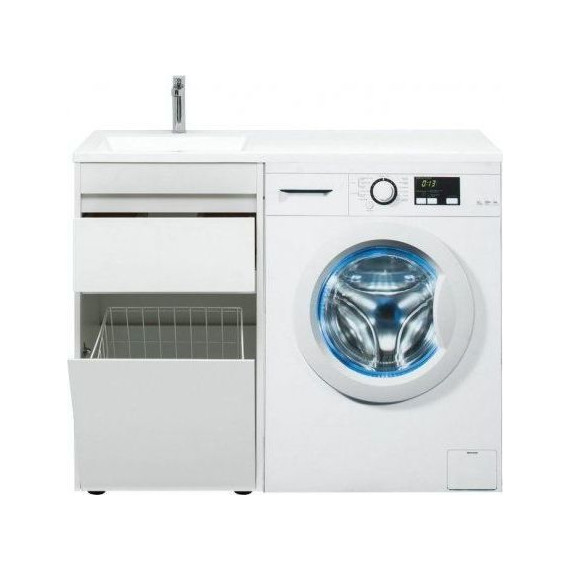 Тумба напольная с раковиной-столешницей Aquanet Токио 110 см 239289 L, белый - 9 Тумба напольная с раковиной-столешницей Aquanet Токио 110 см 239289 L, белый фото 9